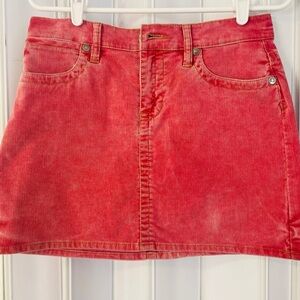 Tommy Hilfiger pink corduroy skirt.